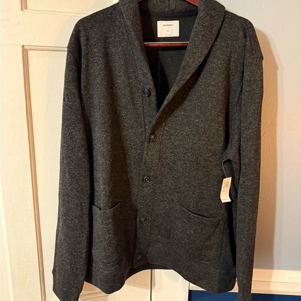 Old Navy Charcoal Shawl Collar Cardigan